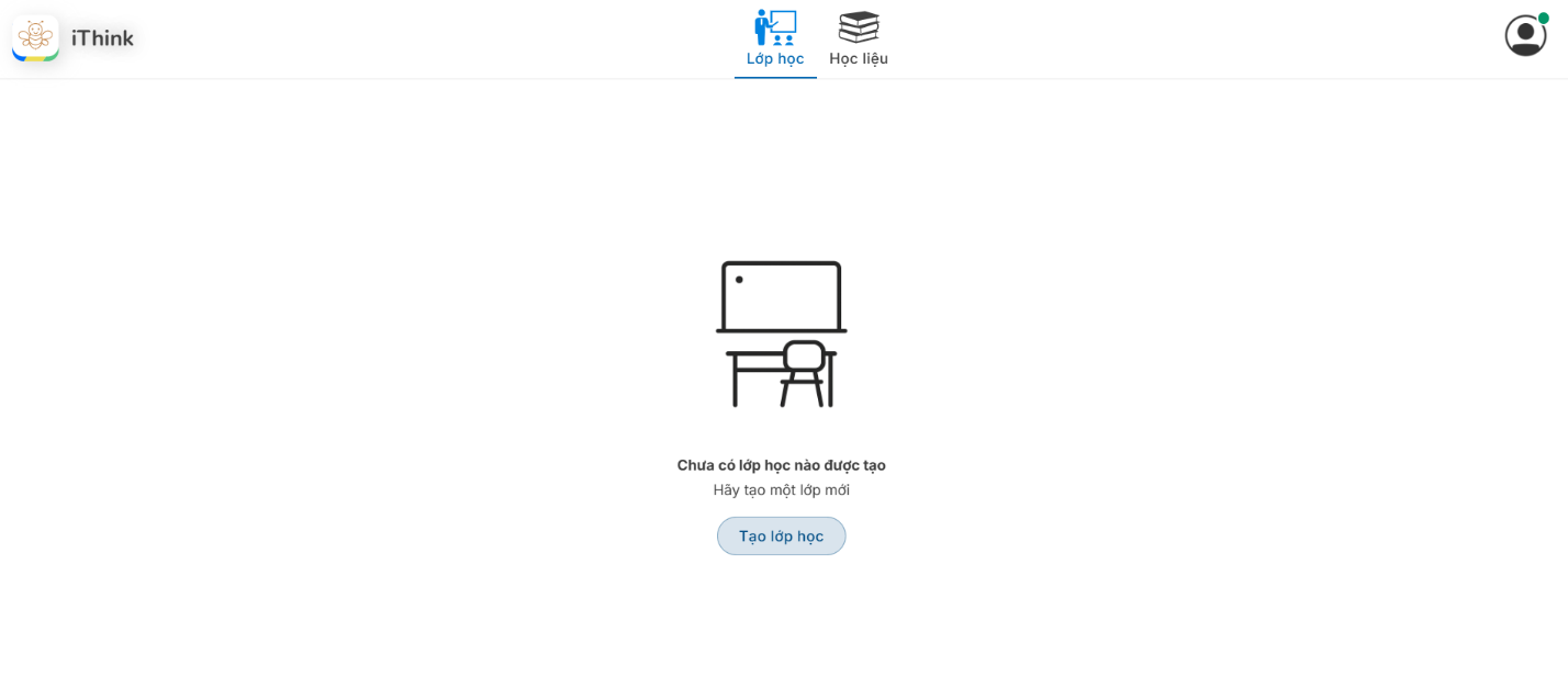 Màn hình danh sách lớp học