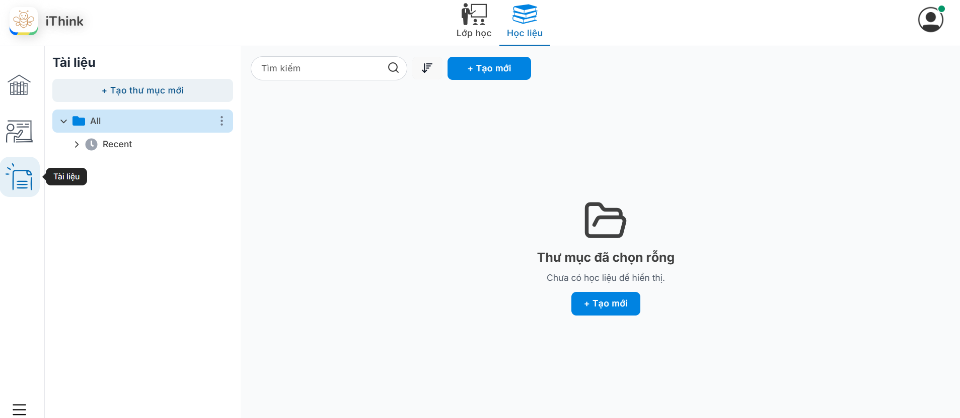 Màn hình Học liệu Tài liệu
