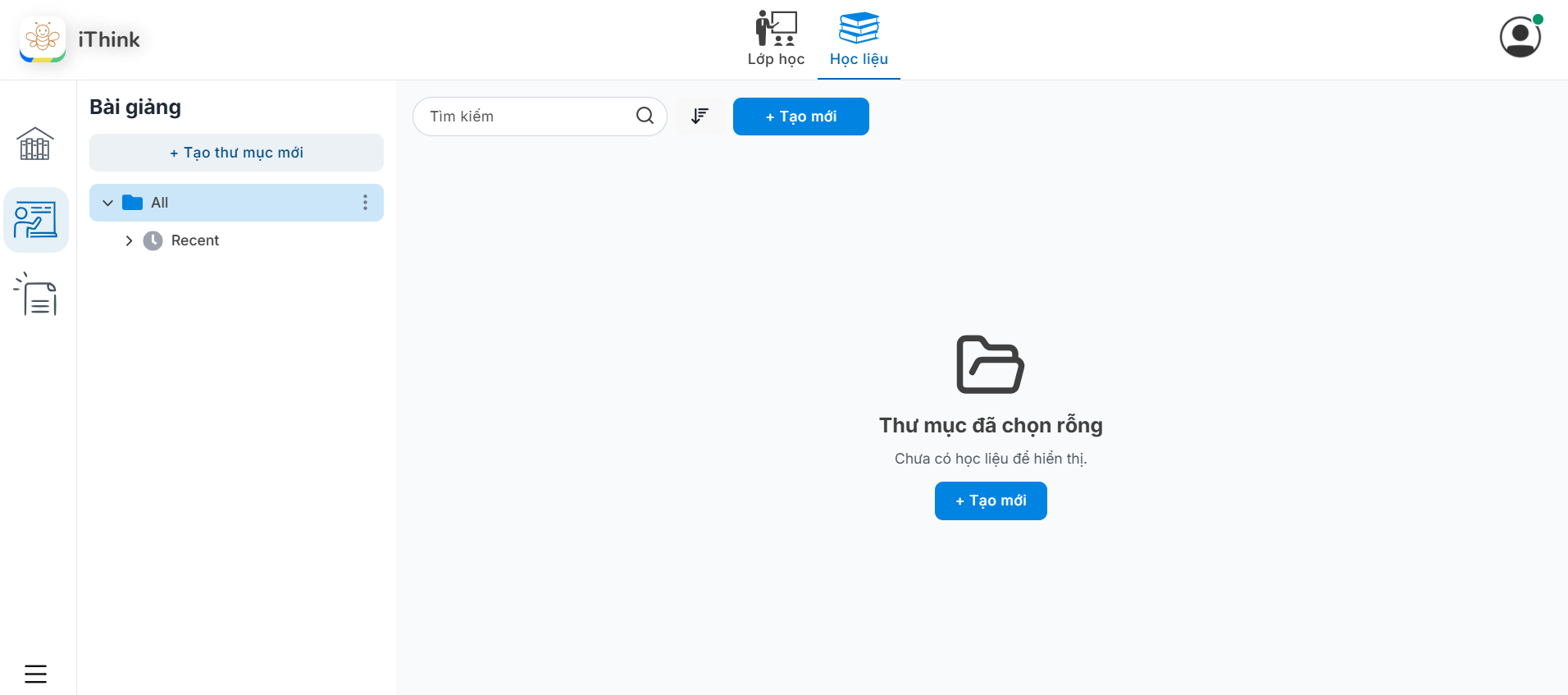 Màn hình Học liệu Bài giảng