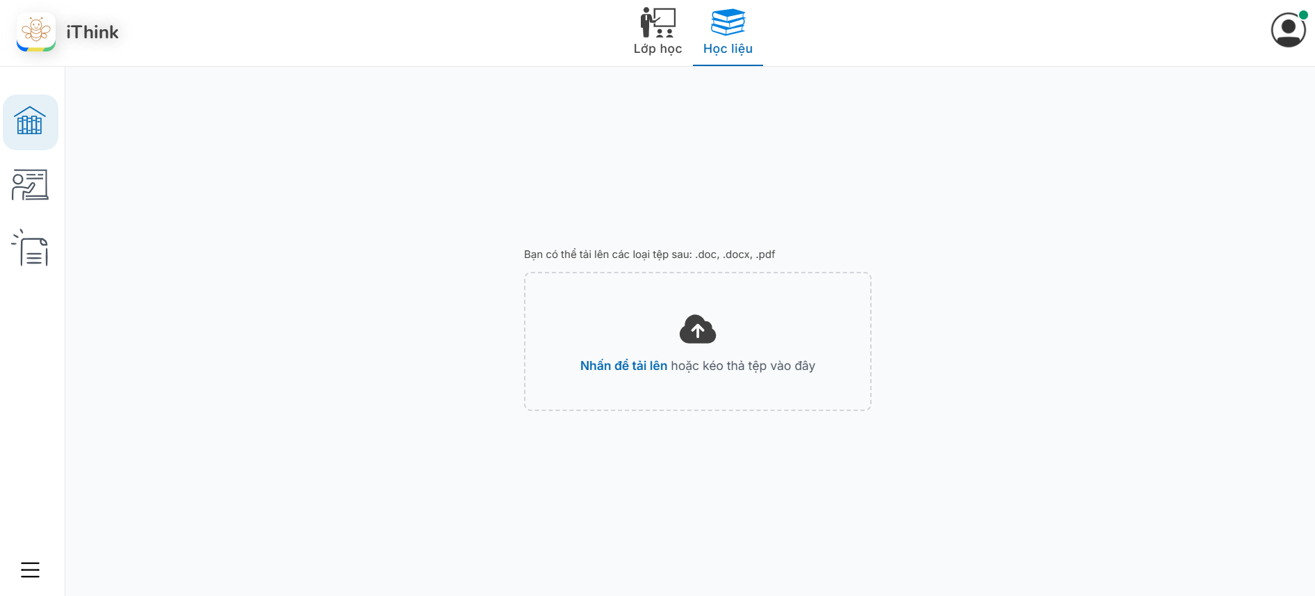 Màn hình chọn file tài liệu